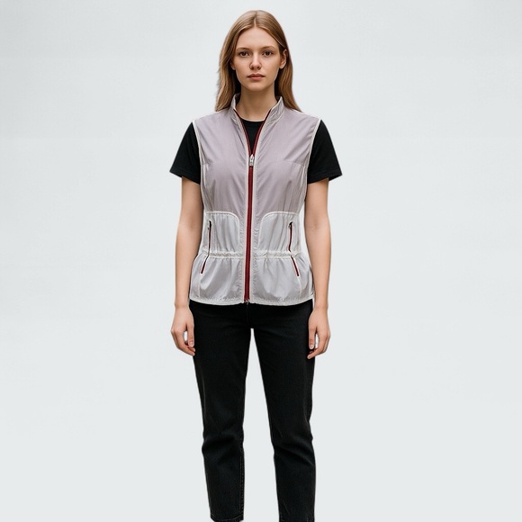 Annika Cutter & Buck Cinched Waist Women's Vest - Size S - Below Hips NEW - Picture 7 of 16